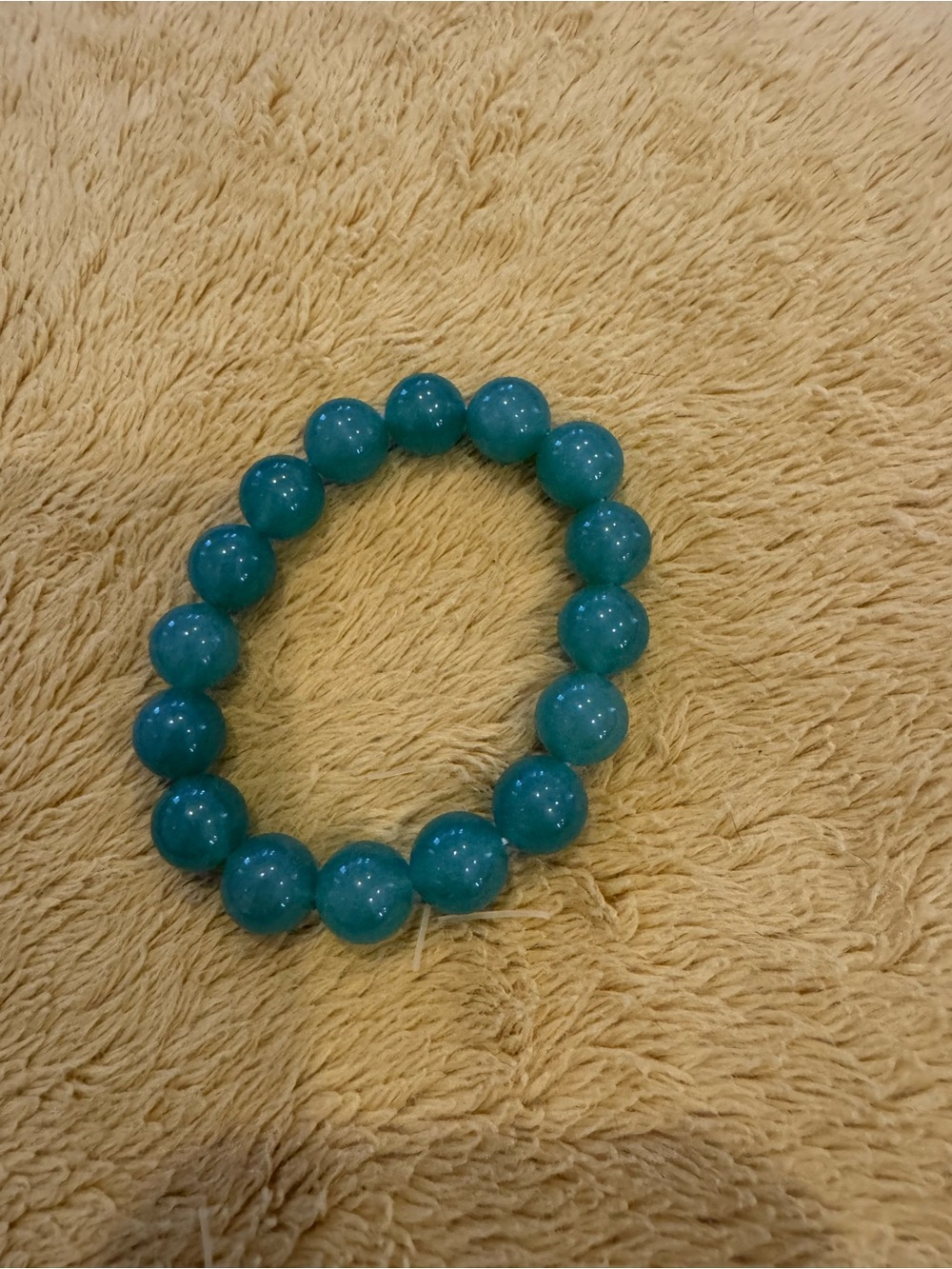Green Beaded Stretch Bracelet - Women Jewelry